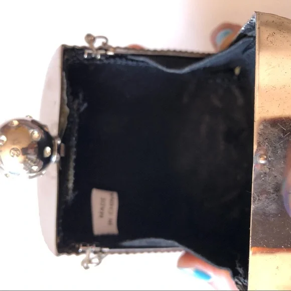 Vintage Silver Mini Chain Shoulder Bucket Bag - Picture 7 of 9